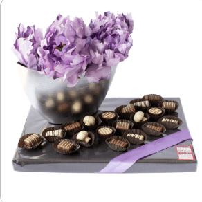 Elegant Vase & Chocolate Arrangement