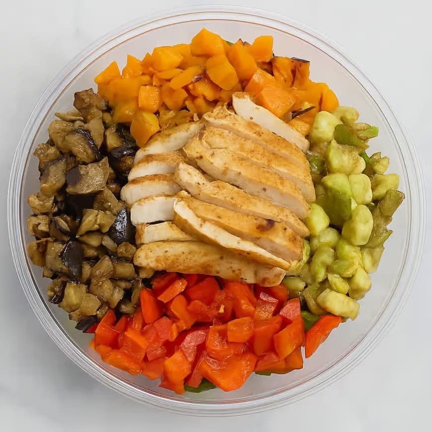 Grilled Vegetable Chicken Salad
