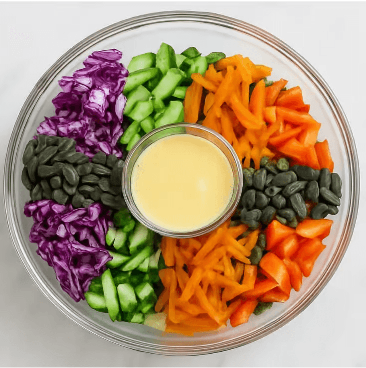 Rainbow Lettuce Salad
