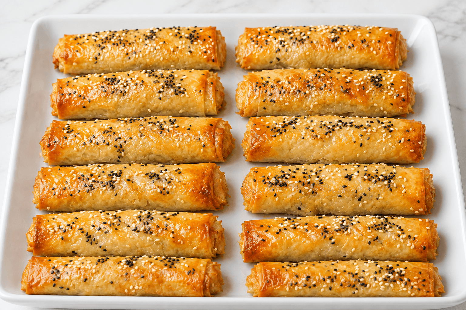 Premium golden salmon pastry