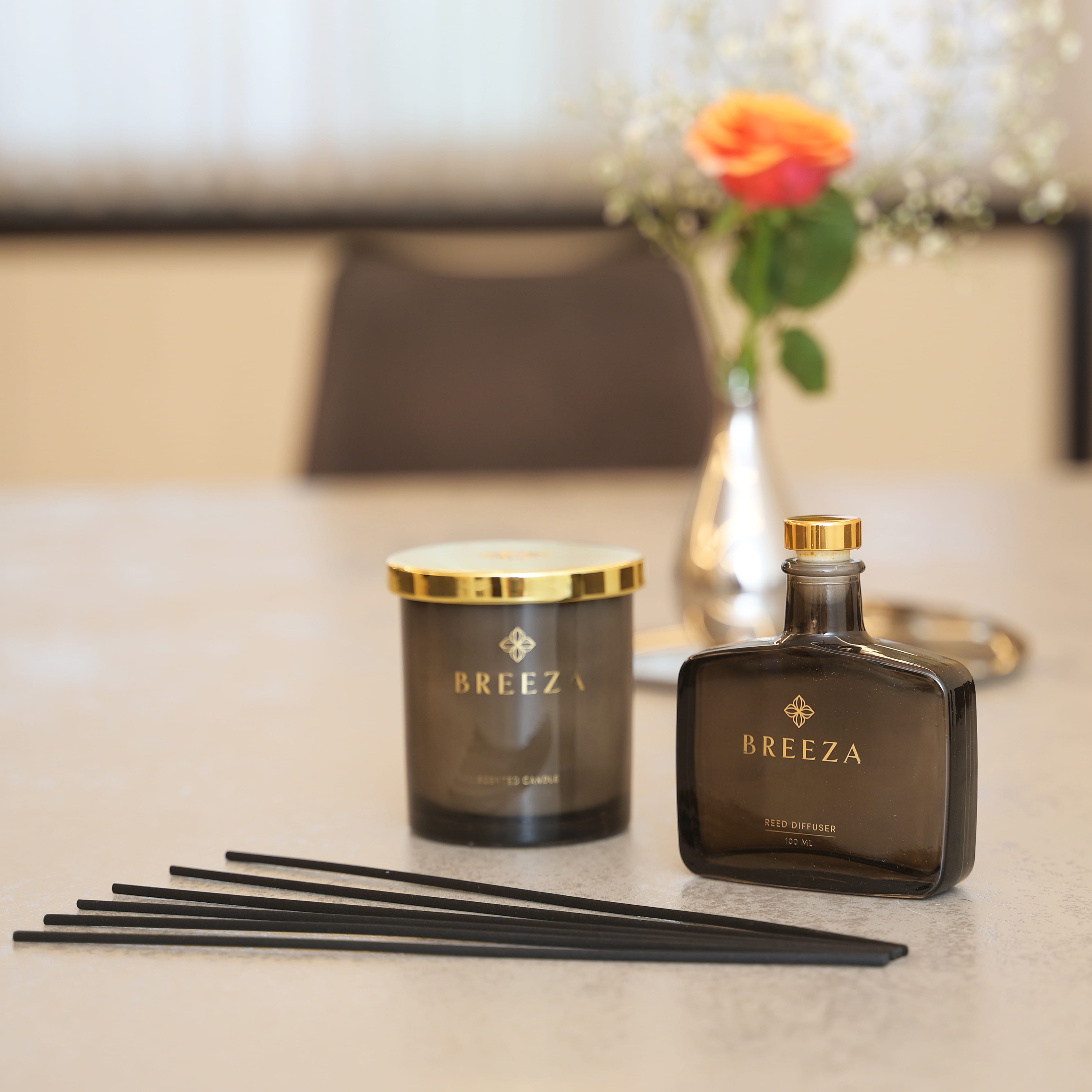 Gift Package | The Moscato Diffuser & Scented Stone Candle Set