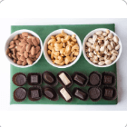 Nuts and chocolate arrangement