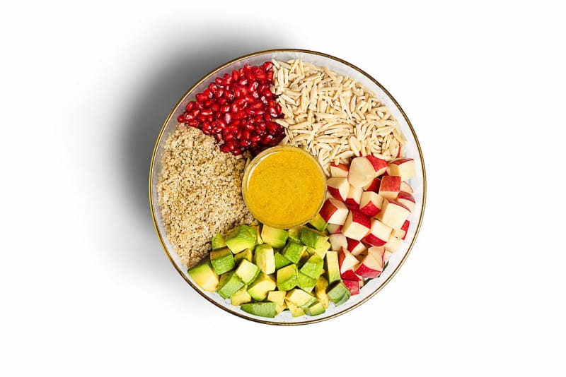 Rosh hashanah salad bowl