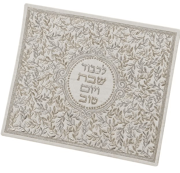 Dual-Tone Floral Challah Cover — photo 2