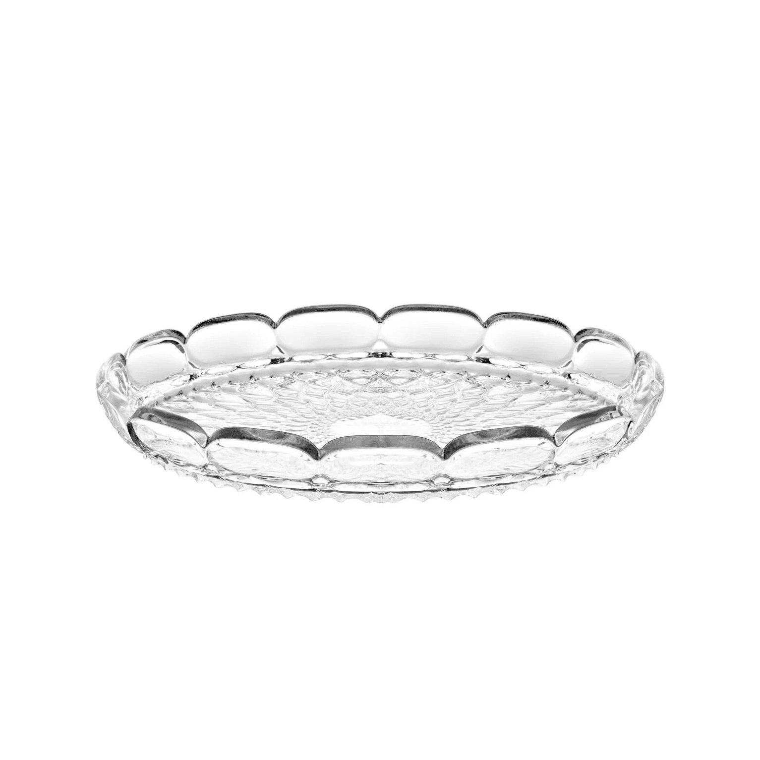 Round Vanity Acrylic Tray, Clear