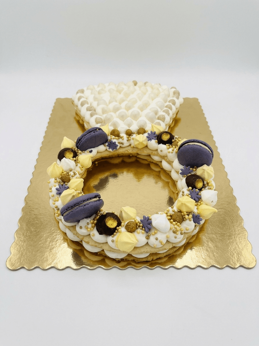 Wedding ring shaped cake