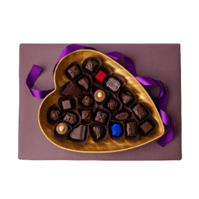 Gold Heart Plate