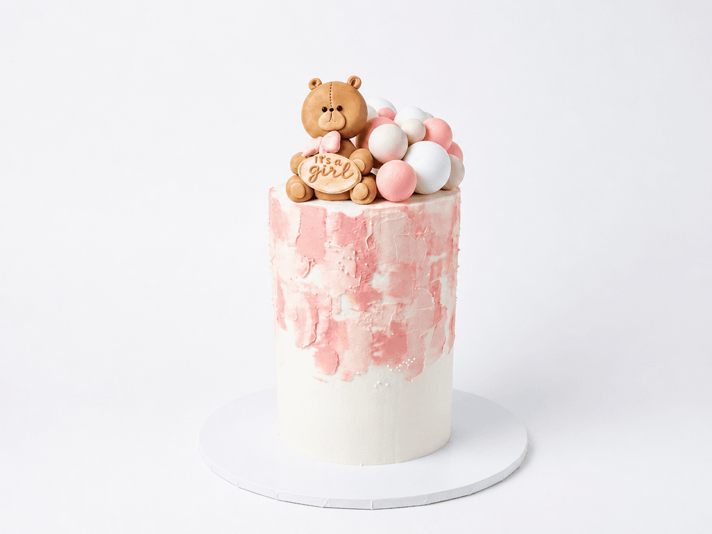 Its a girl bear cake