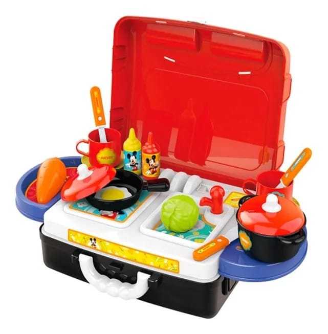 DISNEY MICKEY MOUSE SUITCASE KITCHEN SET — photo 2