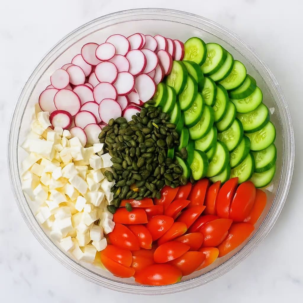 Feta Cheese Garden Salad