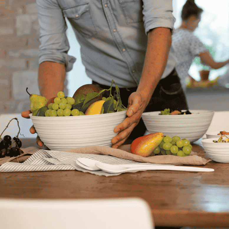 Tierra Salad Bowl with Cover & Servers — photo 3