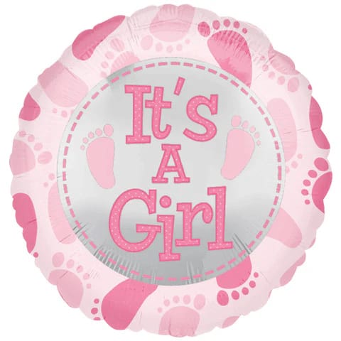 BABY GIRL BALLOON (STYLES VARY) JERUSALEM ONLY