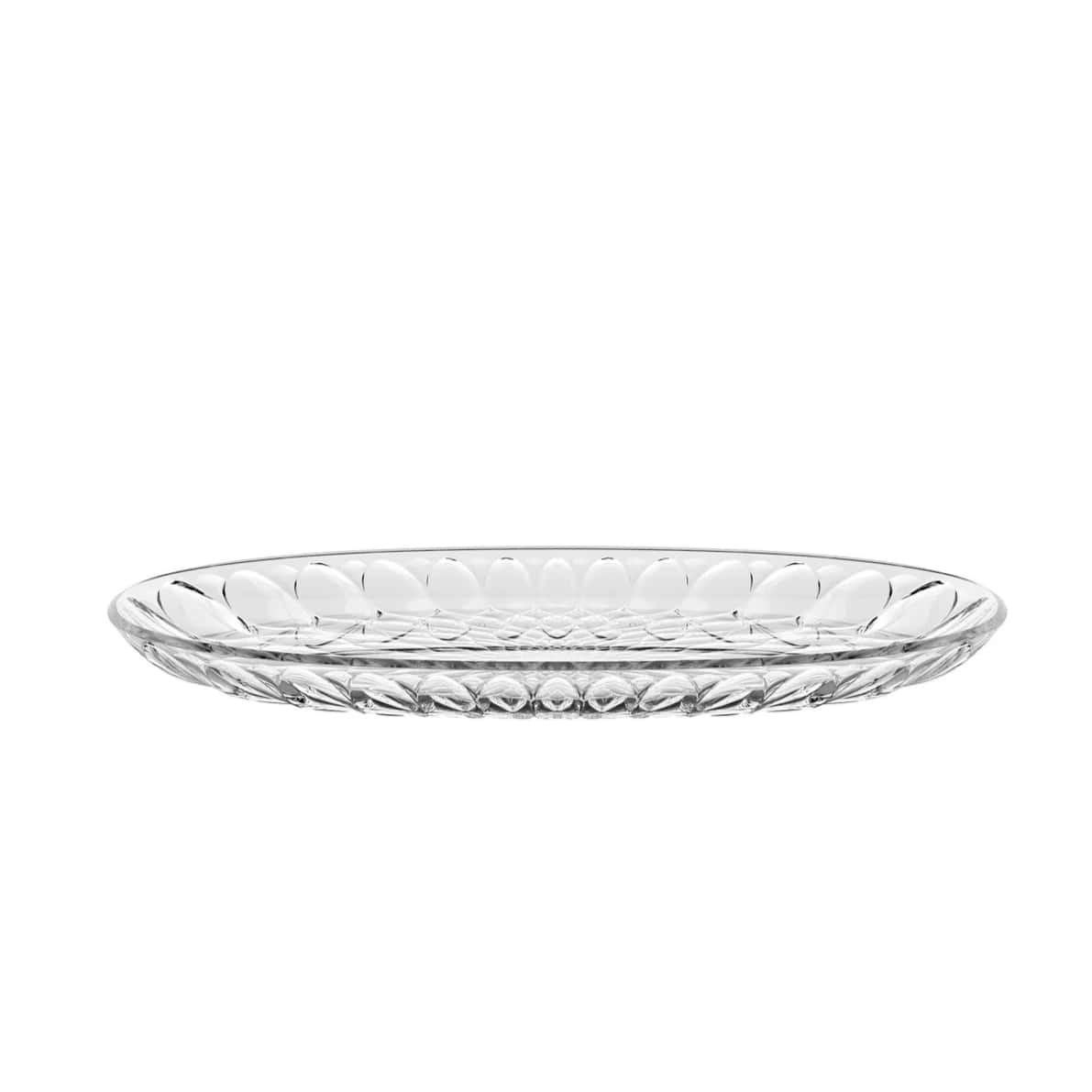 Vanity Oval Serving Tray, Clear