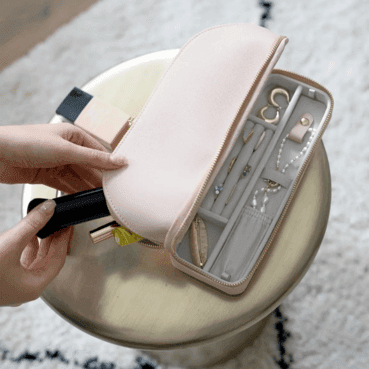 Blush Cosmetic & Jewelry Bag by Stackers