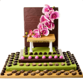 Beautiful Presentation with Chuppah and Pink Orchid