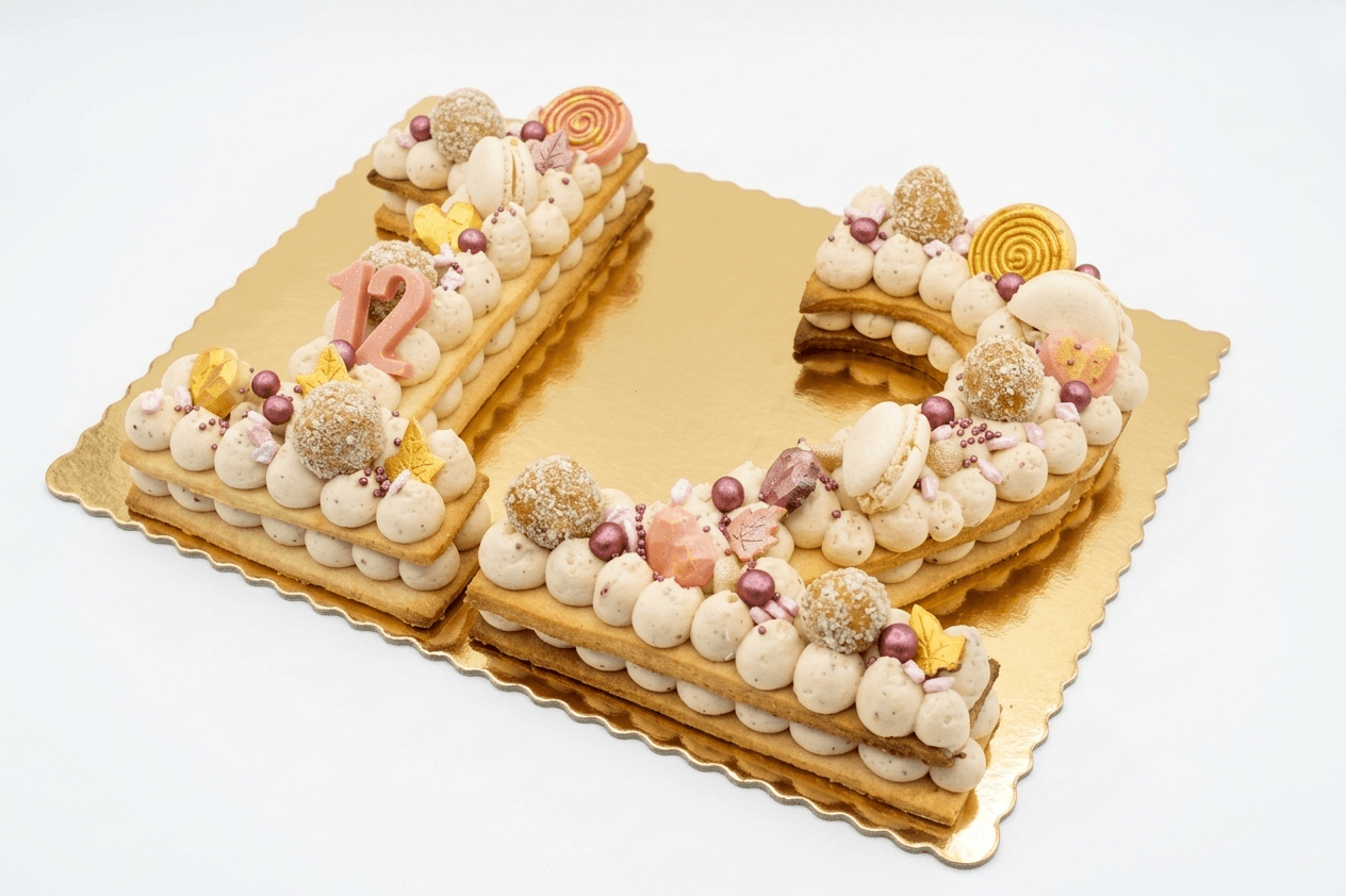 Birthday Cake in Number Shapes