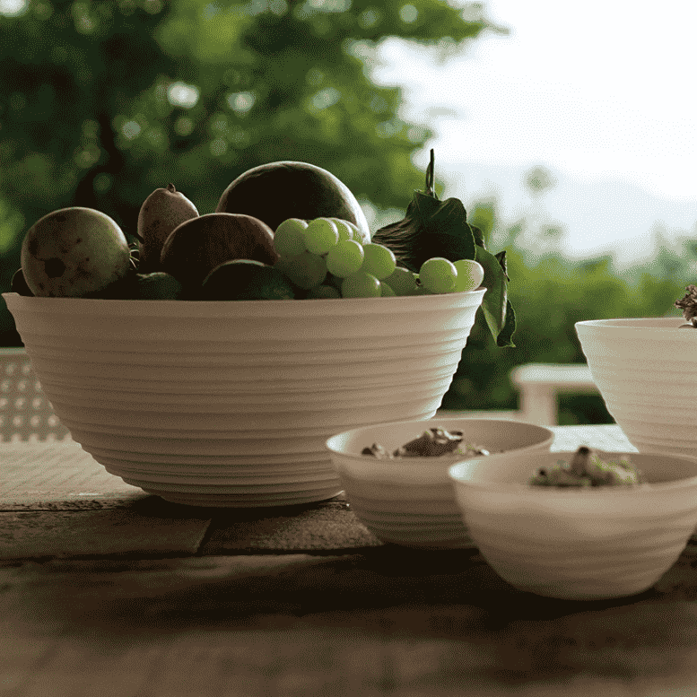Large Tierra Bowl, Milk White — photo 2