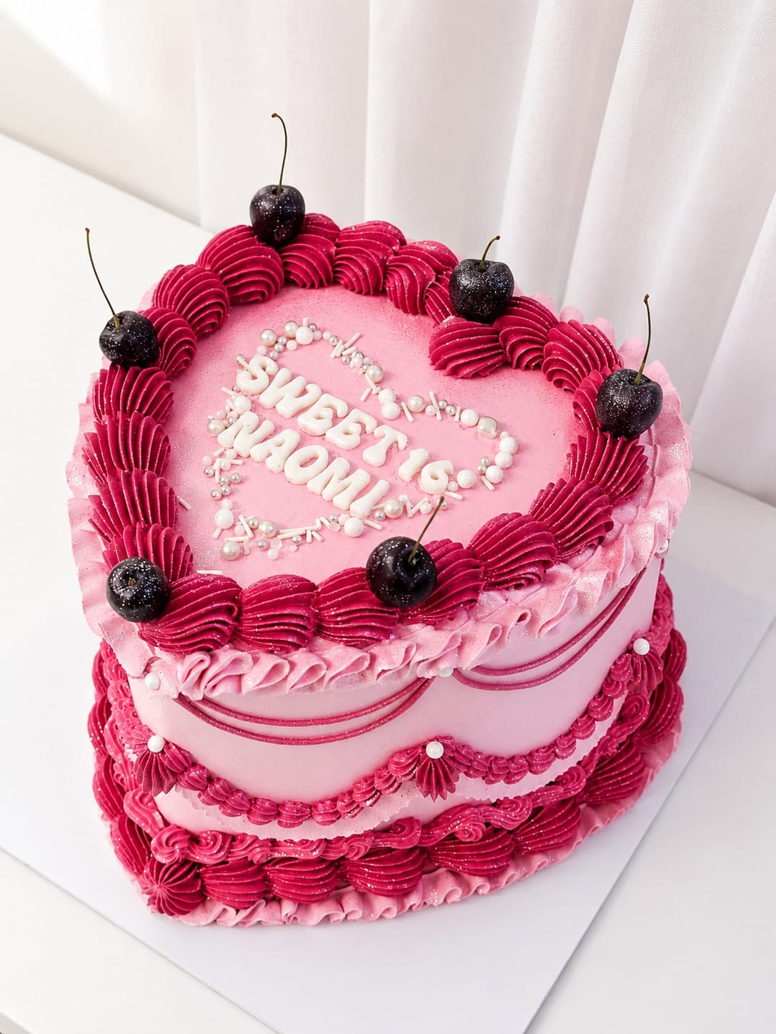 Vintage Heart Cake