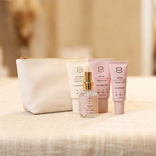 Gift Package | Vanilla Pink Pepper Travel Cream Set – Bag Included